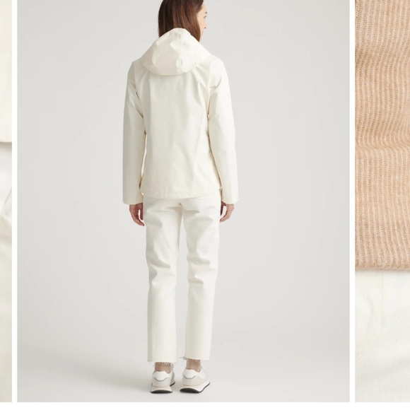 Quince Weatherproof Short Rain Shell Jacket NWOT - Picture 3 of 7